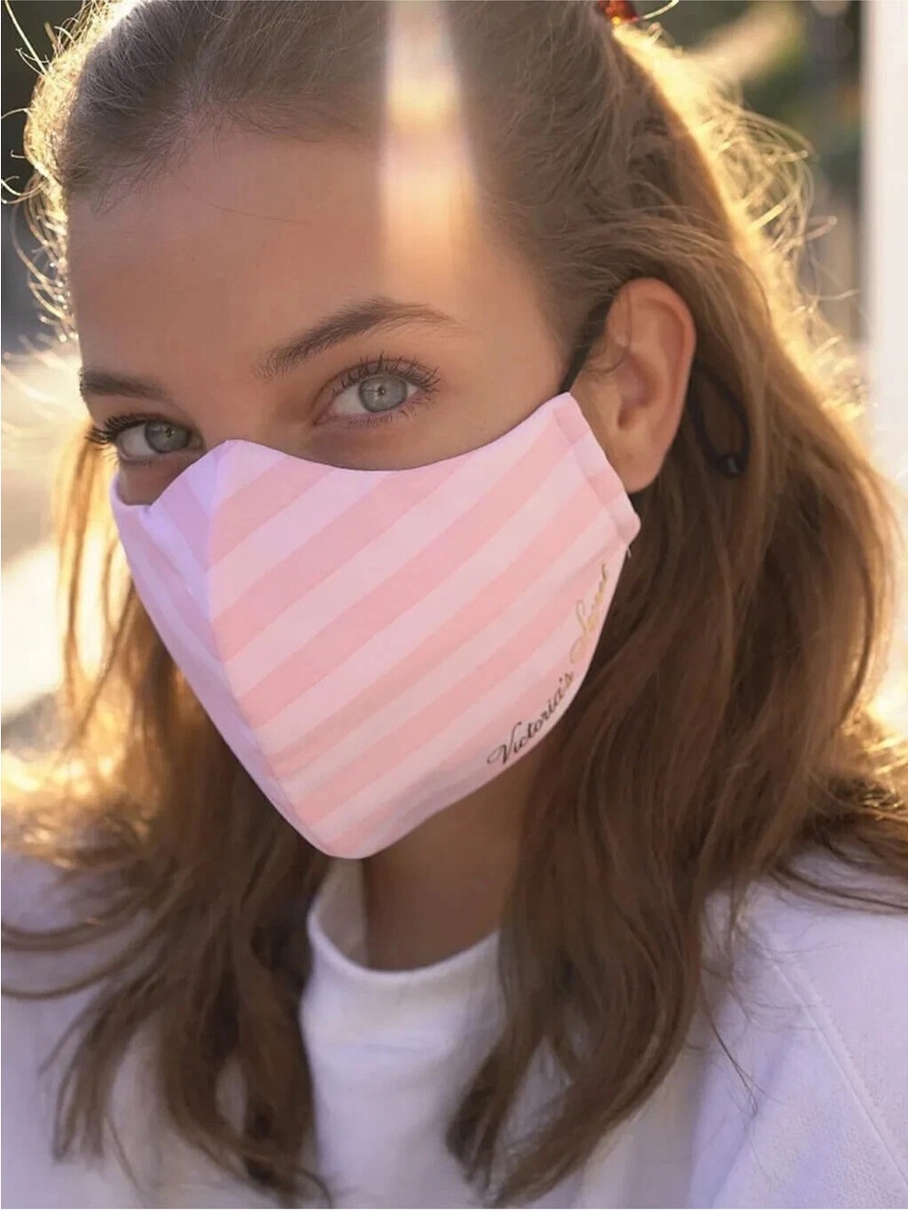 New Victoria Secret iconic signature striped Mask - Picture 8 of 13